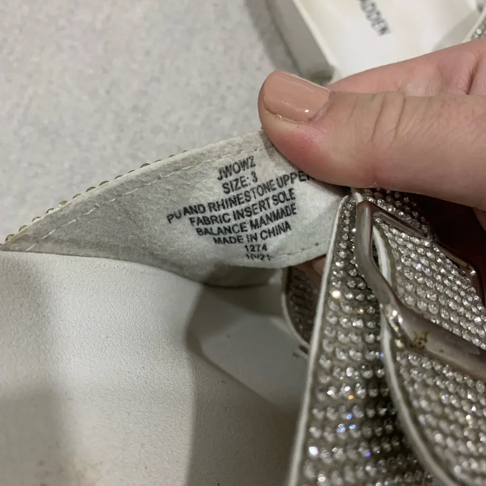 Girls Steve Madden Rhinestone Sandals sz 3